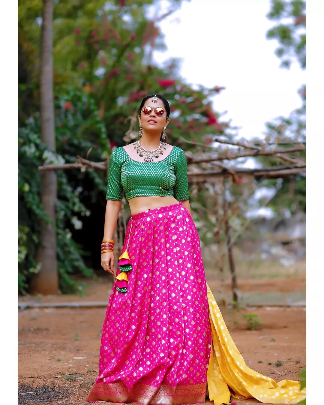 anasuya bharadwaj new look in fashion dresses