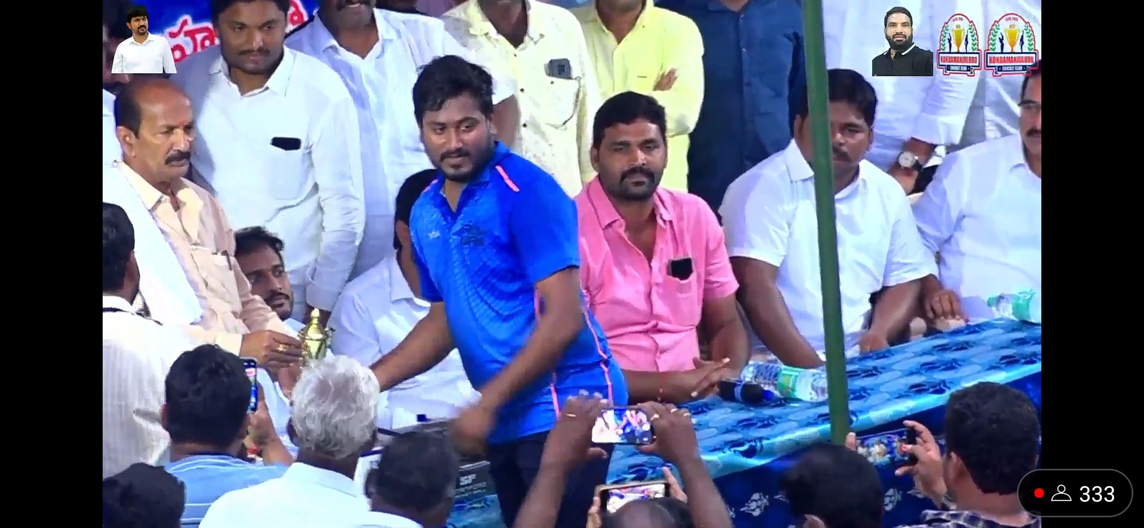 aruna infra team won the kondamanjuluru mega tournament 