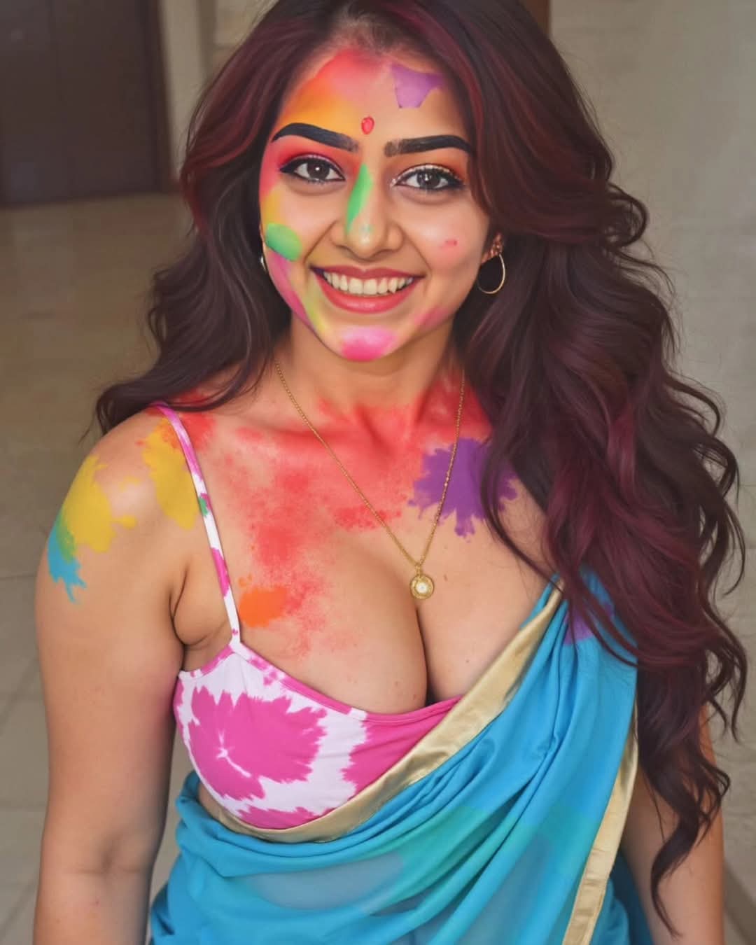 Indian Celebrities Holi Celebrations Photos Gallery