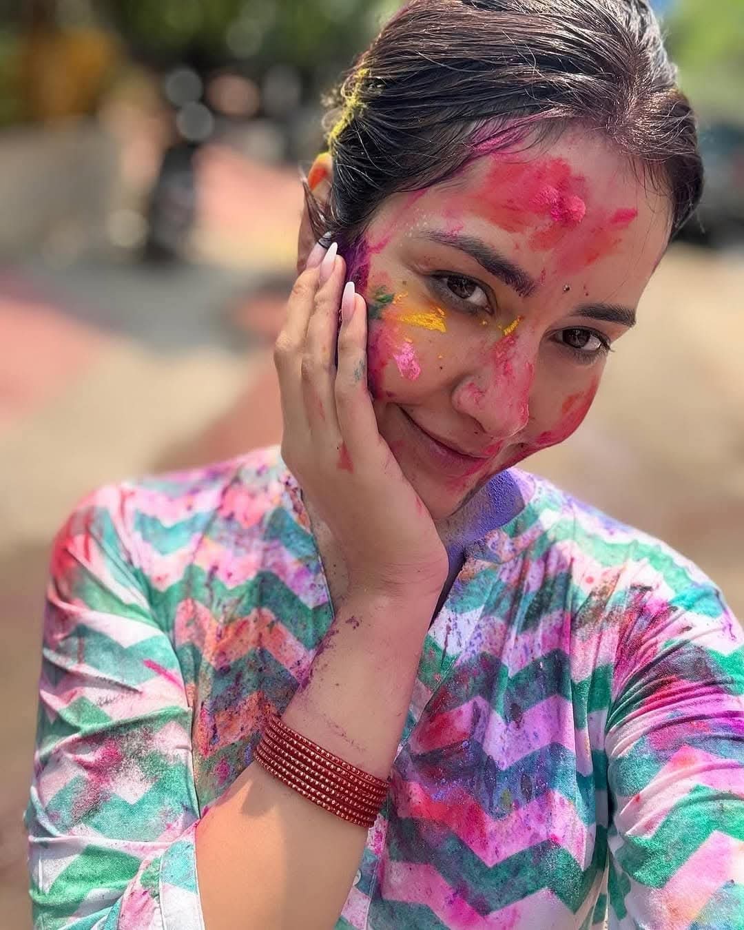 Indian Celebrities Holi Celebrations Photos Gallery
