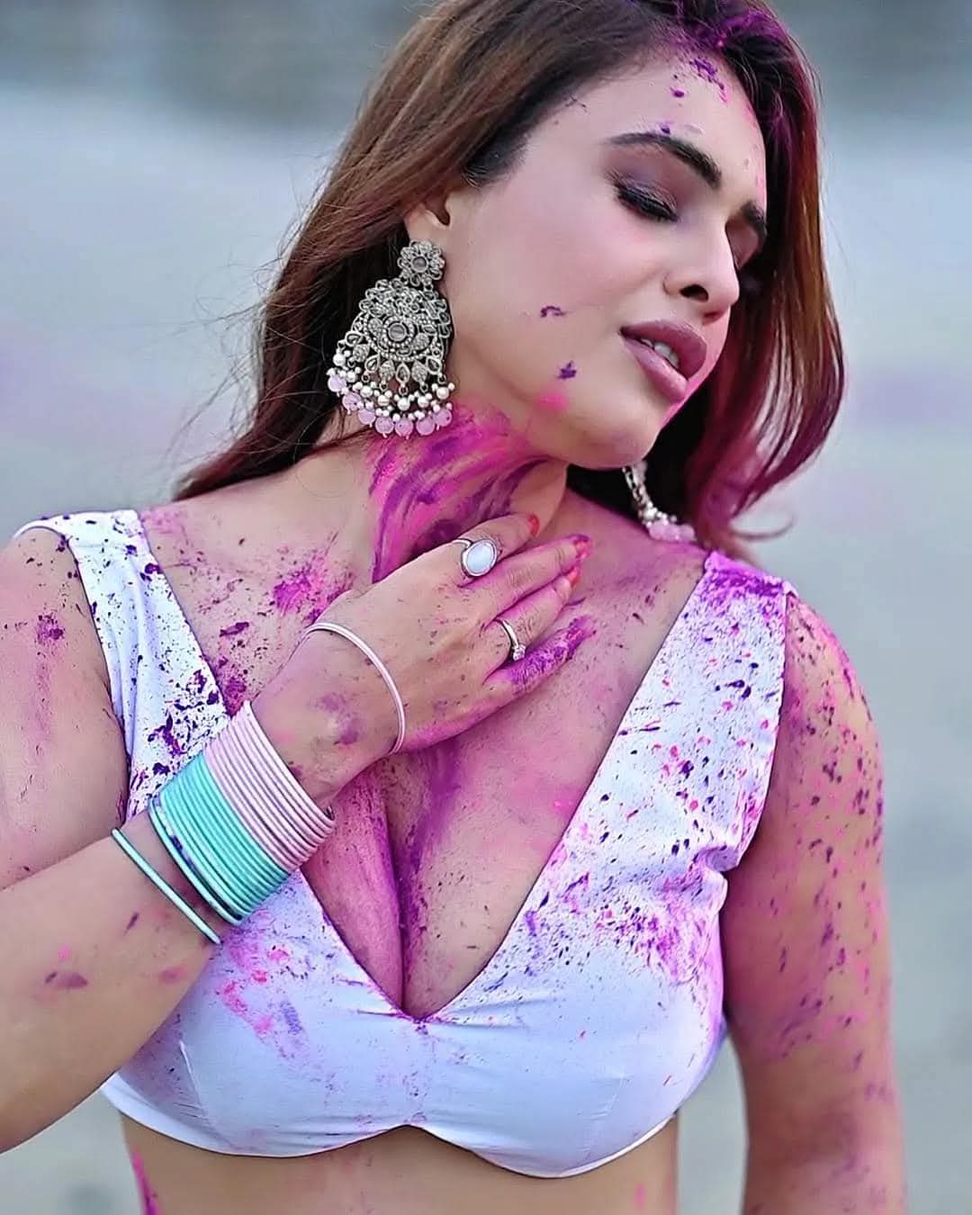 Indian Celebrities Holi Celebrations Photos Gallery