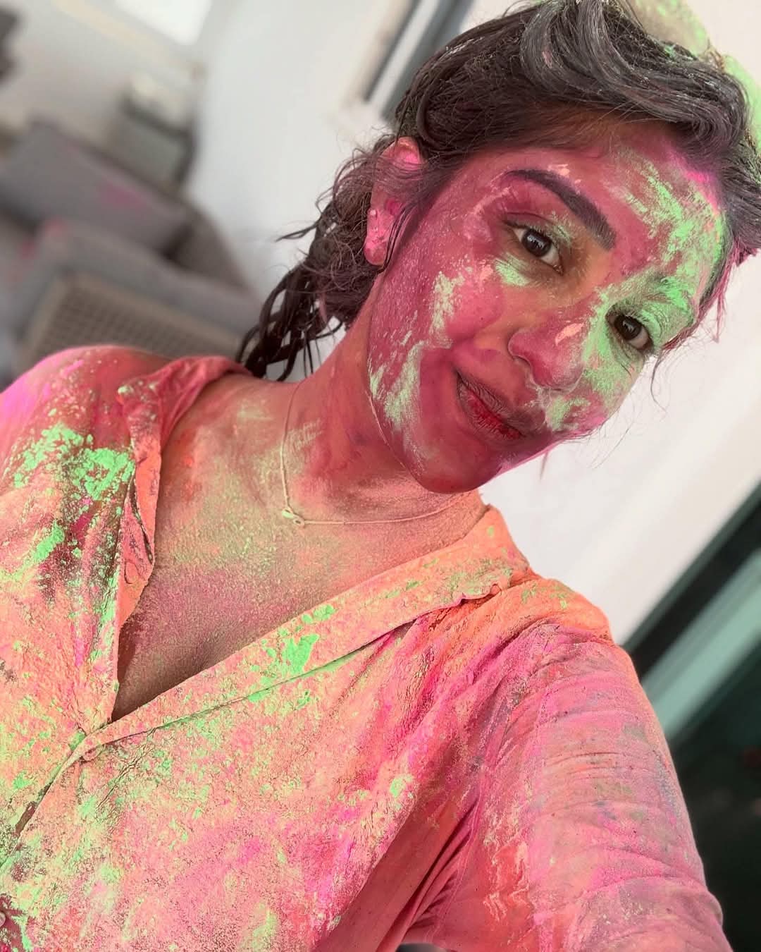 Indian Celebrities Holi Celebrations Photos Gallery
