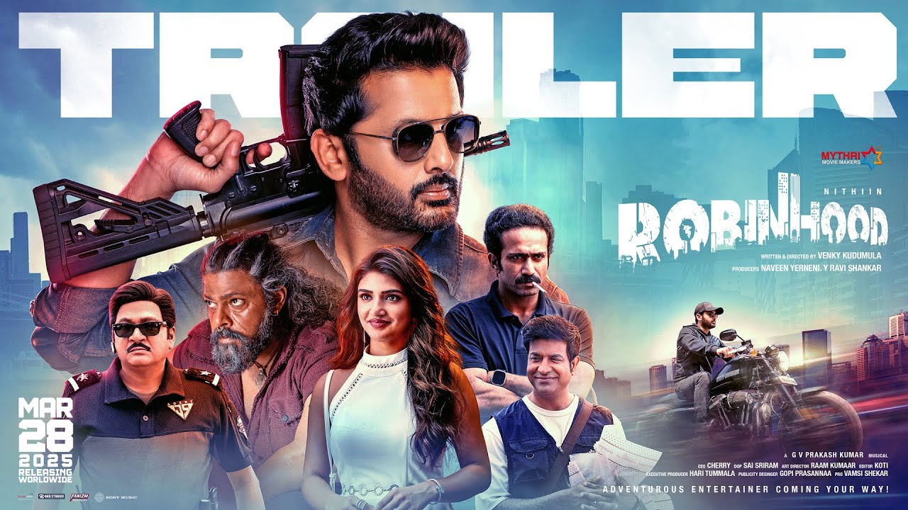 నితిన్ రాబిన్ హుడ్ ట్రైలర్ విడుదల.. వీడియో చూసేయండి..