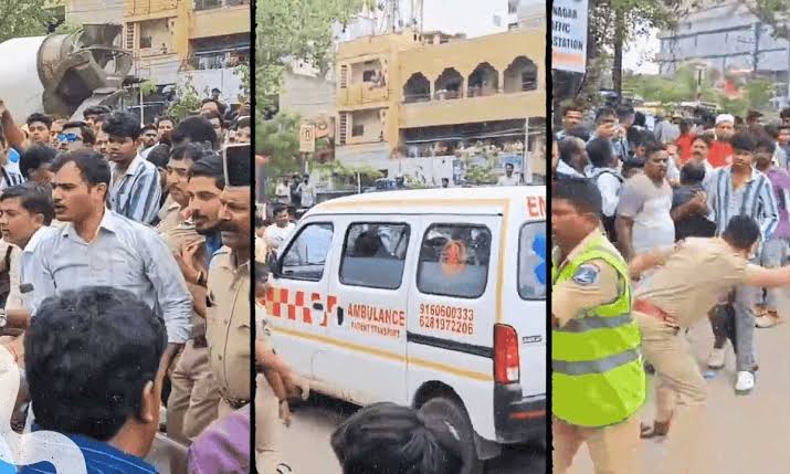 నిండు ప్రాణాన్ని బలిగొన్న ట్రాఫిక్ పోలీసులు