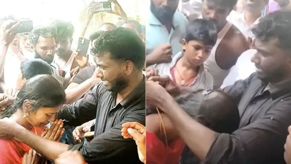 తండ్రి శవం ముందే లవర్ కు తాళి కట్టిన యువకుడు.. వీడియో వైరల్