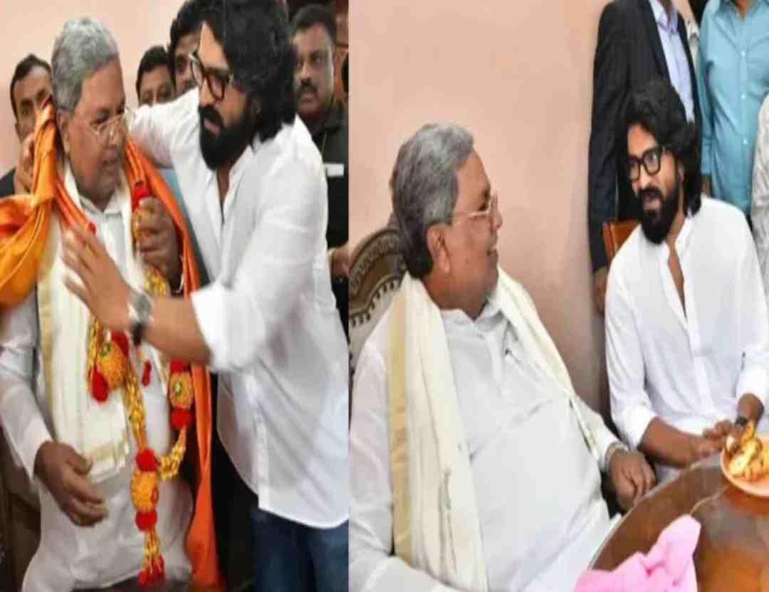 సీఎం సిద్ధరామయ్యతో రామ్ చరణ్ భేటీ