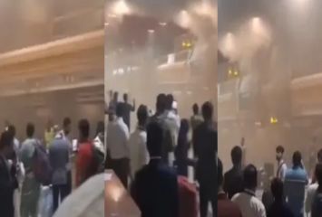 పాకిస్తాన్ లో తగలబడుతోన్న ఎయిర్పోర్ట్