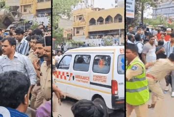 నిండు ప్రాణాన్ని బలిగొన్న ట్రాఫిక్ పోలీసులు