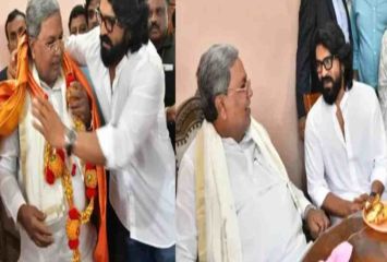 సీఎం సిద్ధరామయ్యతో రామ్ చరణ్ భేటీ