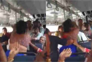 ఫ్రీ బస్సులో సీటు కోసం కొట్టుకున్న మహిళలు