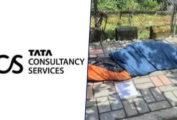 12 నెలలుగా జీతం ఇవ్వడం లేదని TCS ఆఫీస్ ముందు దీక్షకు దిగిన ఉద్యోగి